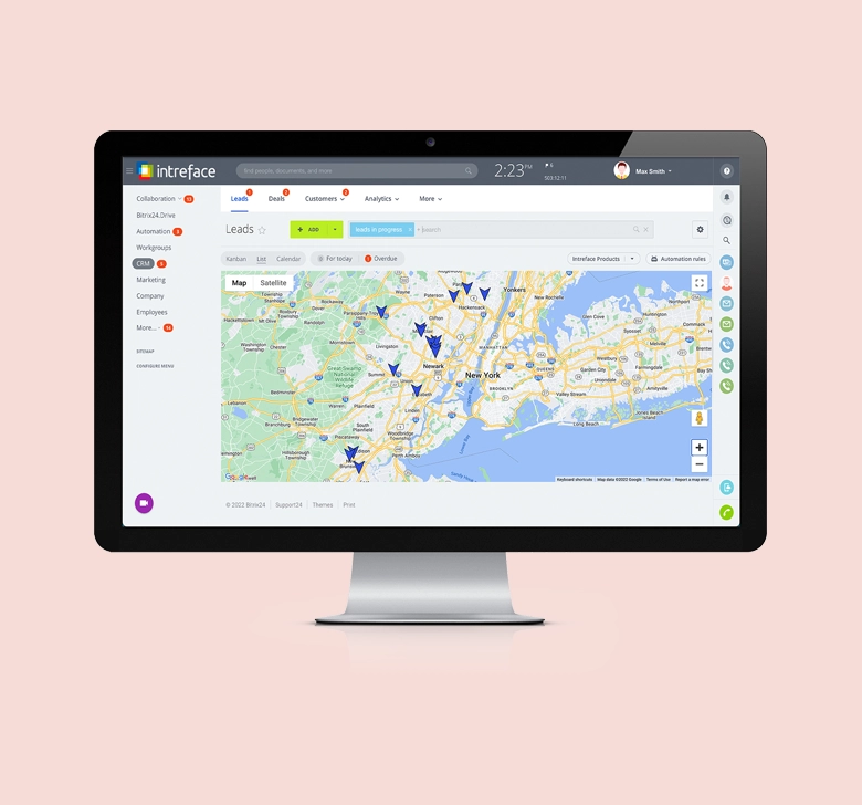 Bitrix24 Sales Map