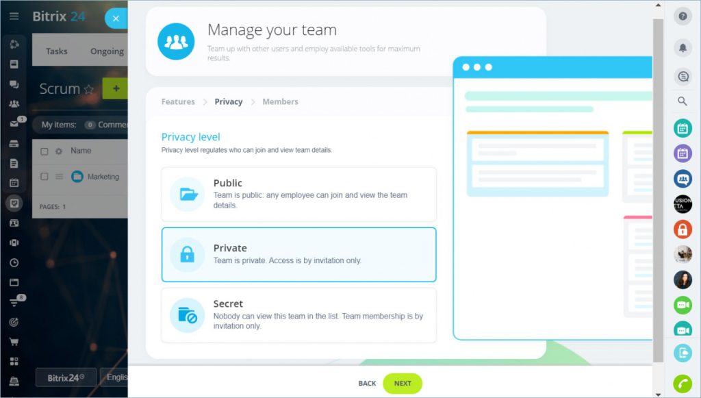 Privacy Control Bitrix24